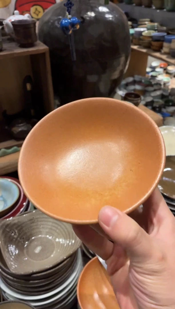 瓷片陈*肉669志野圆口碗1个