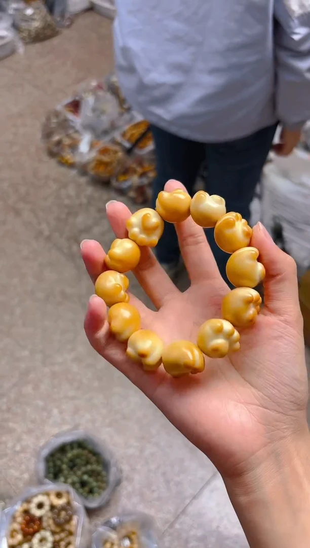 吊坠菩提根/象牙果爱心猫爪单圈