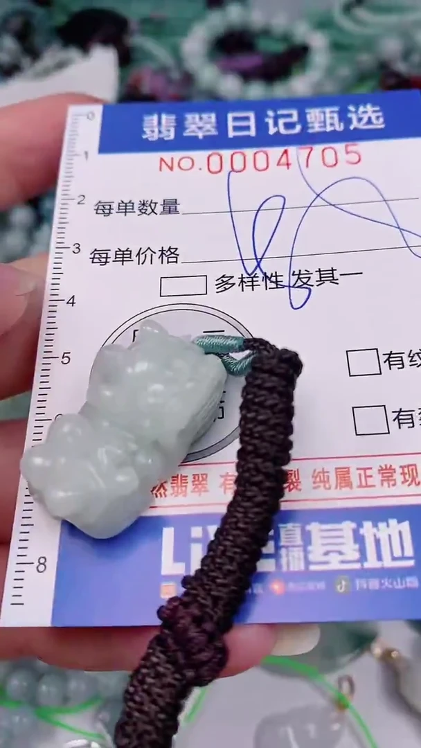 翡翠未镶嵌颈饰00004705
