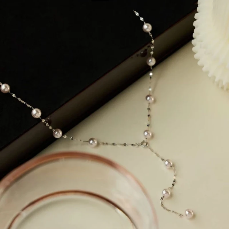 钛钢项链 满天星项链高级感百搭轻奢小众气质珍珠美式嘻哈项链