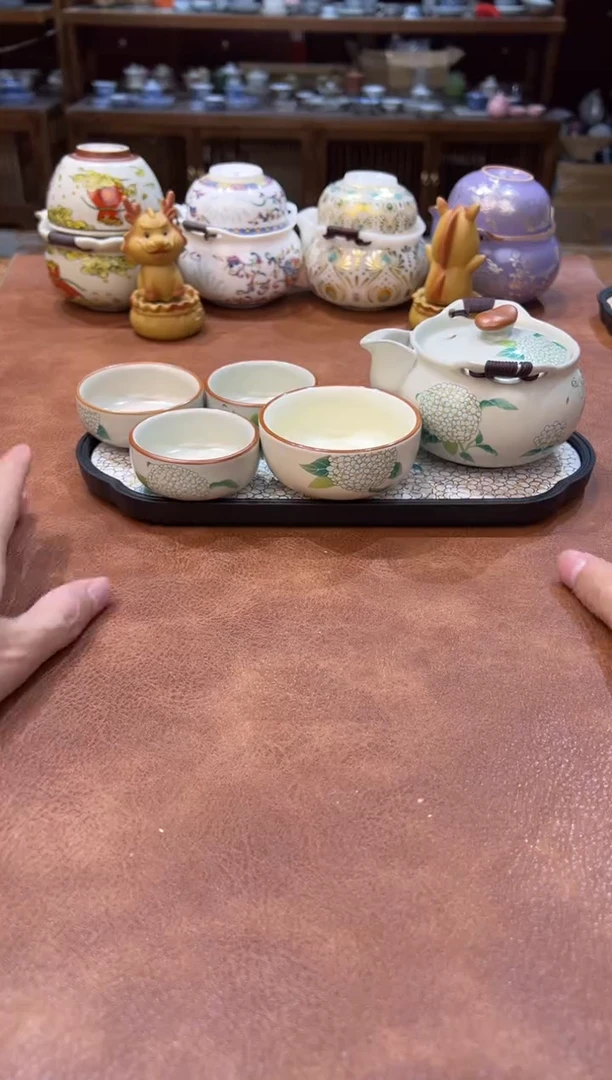 真的很便宜会开片的旅行茶具