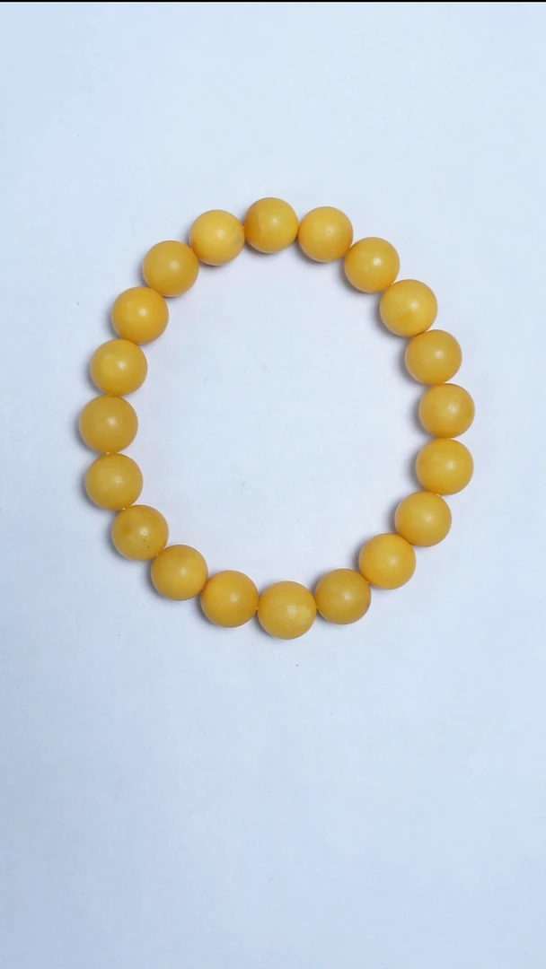 手链蜜蜡未镶嵌石膏蜡圆珠手串