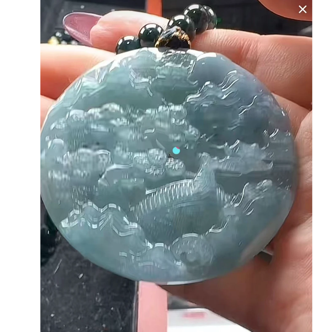 苏木木珠宝天然翡翠山水牌多样性发货【发其一】8648/35