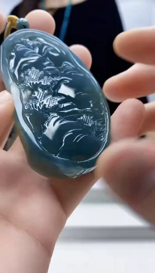 未镶嵌定制翡翠4829bb-毛货挂件35