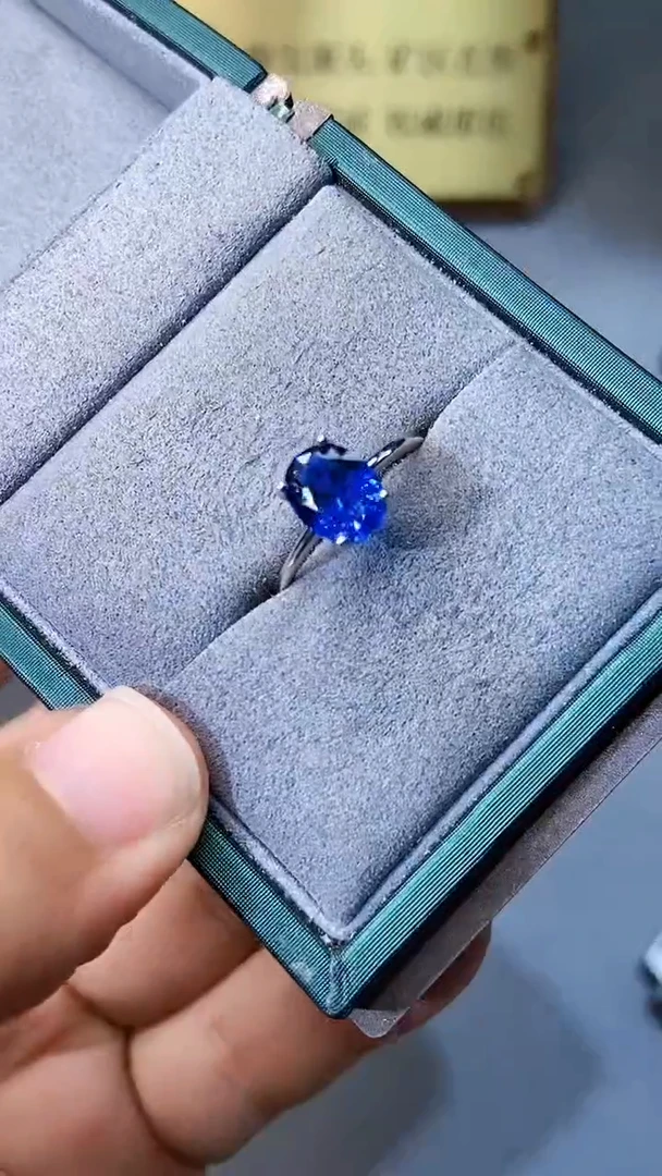 【闪购商品】蓝宝石戒指银S925镶嵌3544