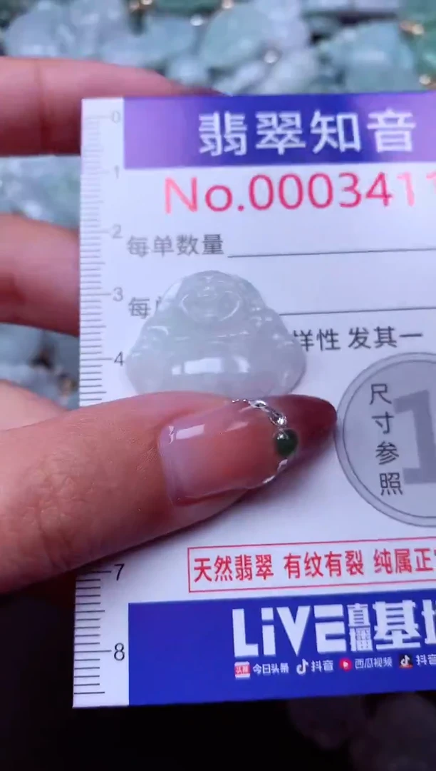 吊坠(不含链)未镶嵌翡翠3411