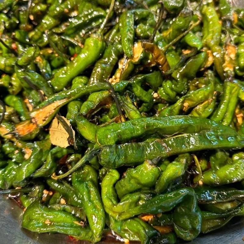 安徽手工腌辣椒下饭解腻下饭开胃下饭菜螺丝胶农家特产