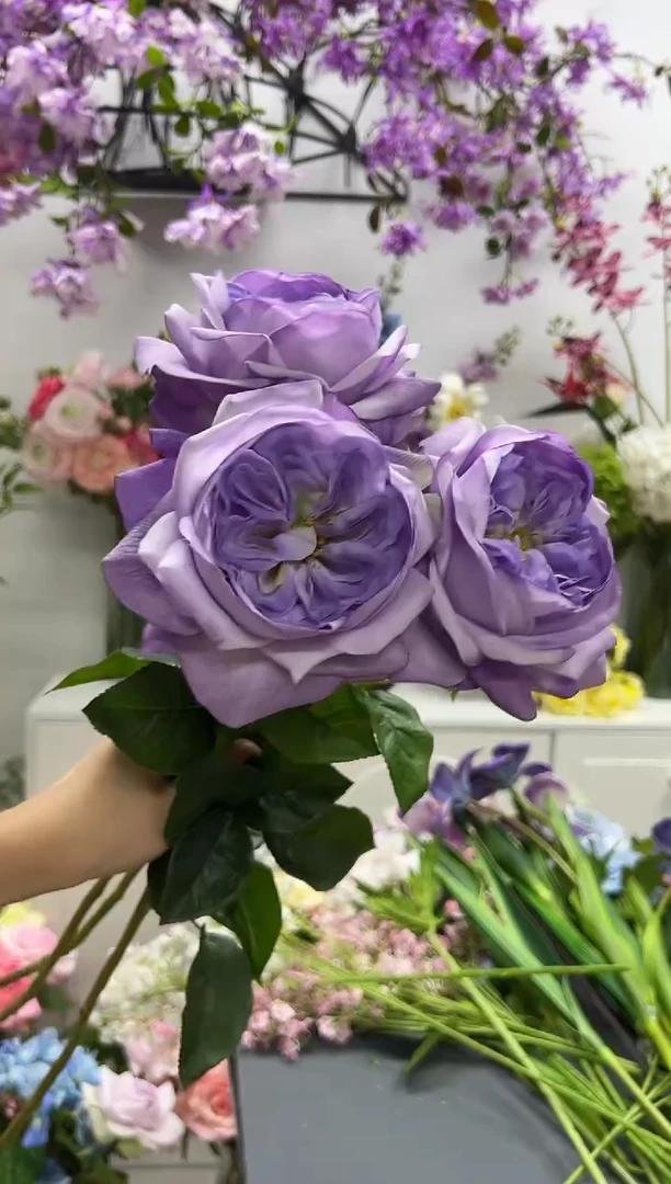 3枝紫色手感保湿朱丽叶