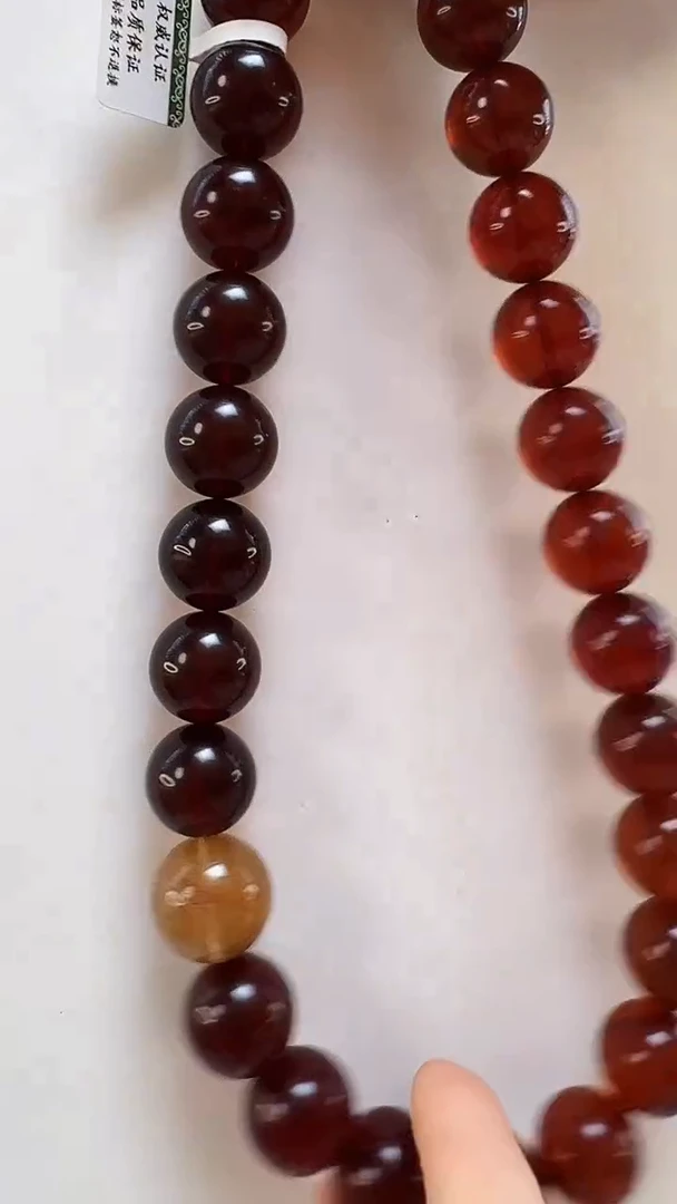 琥珀颈饰未镶嵌项链5381约17MM