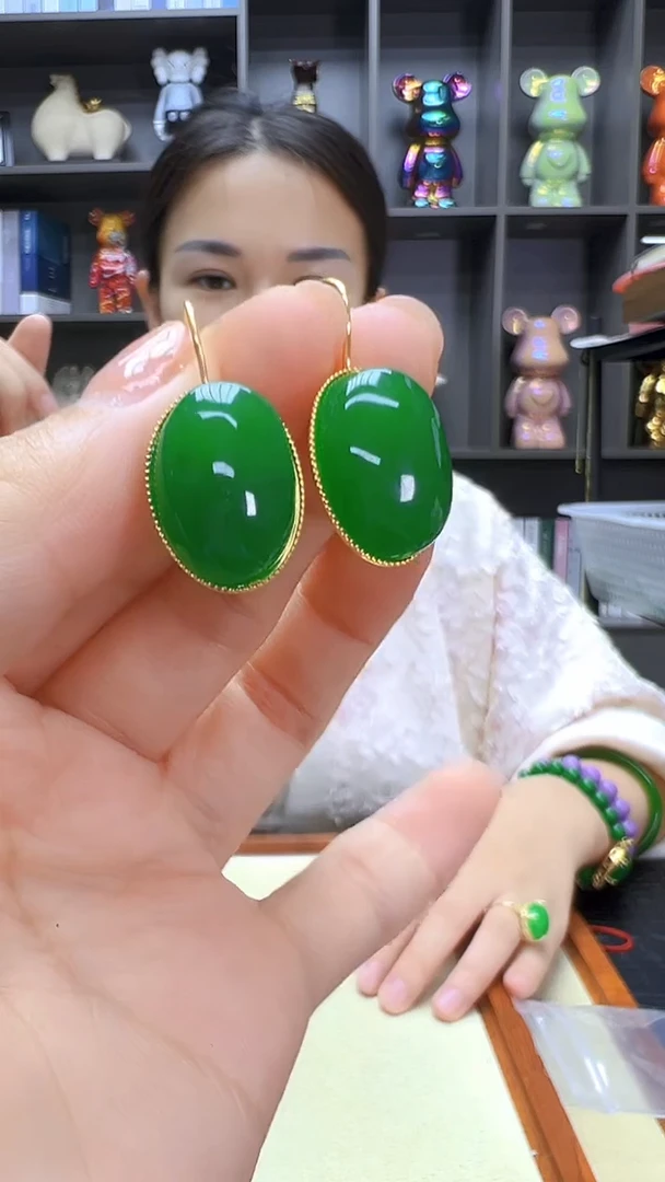 翡翠14K金镶嵌颈饰丹丹diy劲饰