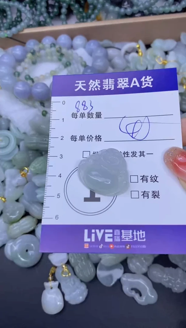 颈饰未镶嵌翡翠天然翡翠A货批量多样性发一件