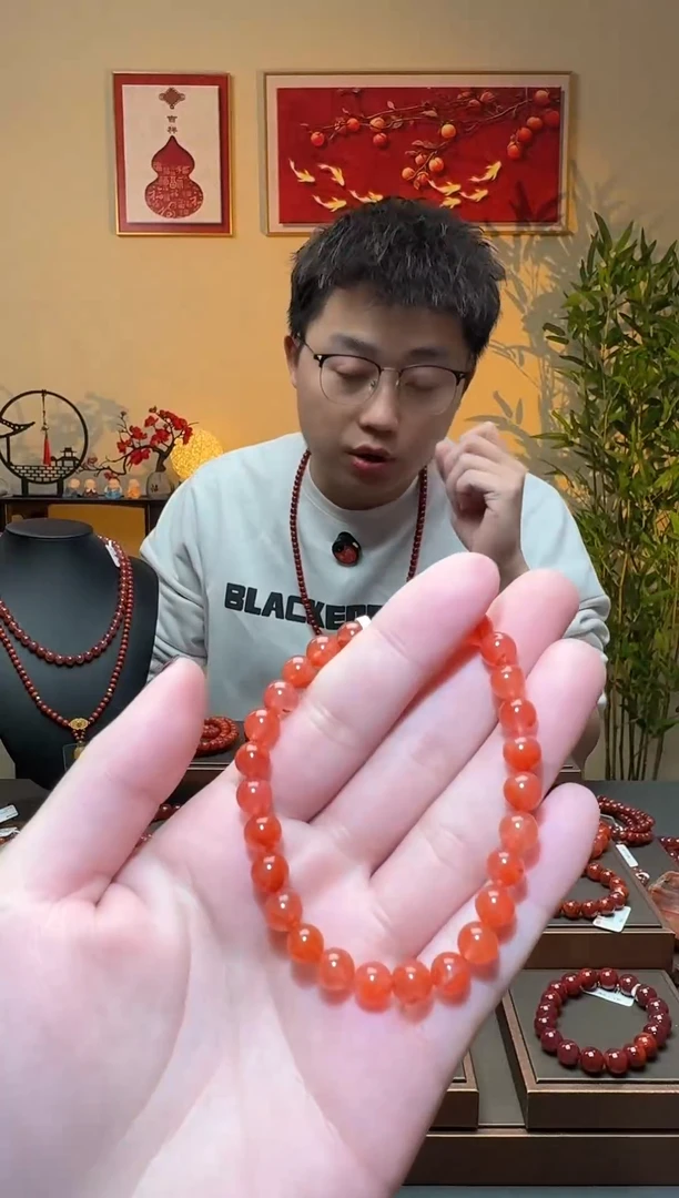 【闪购商品】南红玛瑙手串未镶嵌一条6mm+ 多样性发货