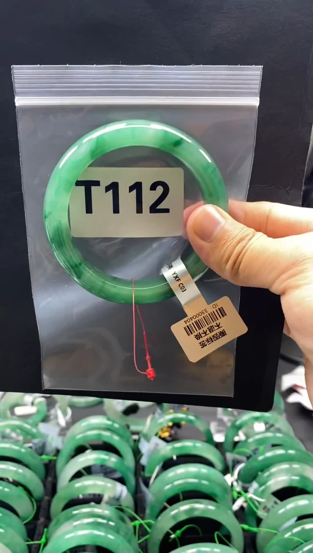 未镶嵌手镯石英质玉（非洲翠）59圈口T112