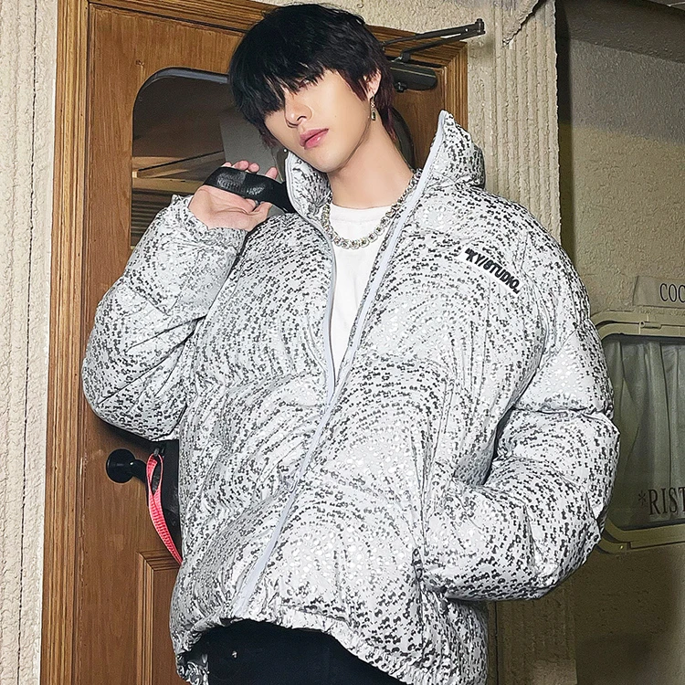 A【清仓】棉服男冬季加厚宽松面包服棉袄潮流帅气保暖立领棉衣外套