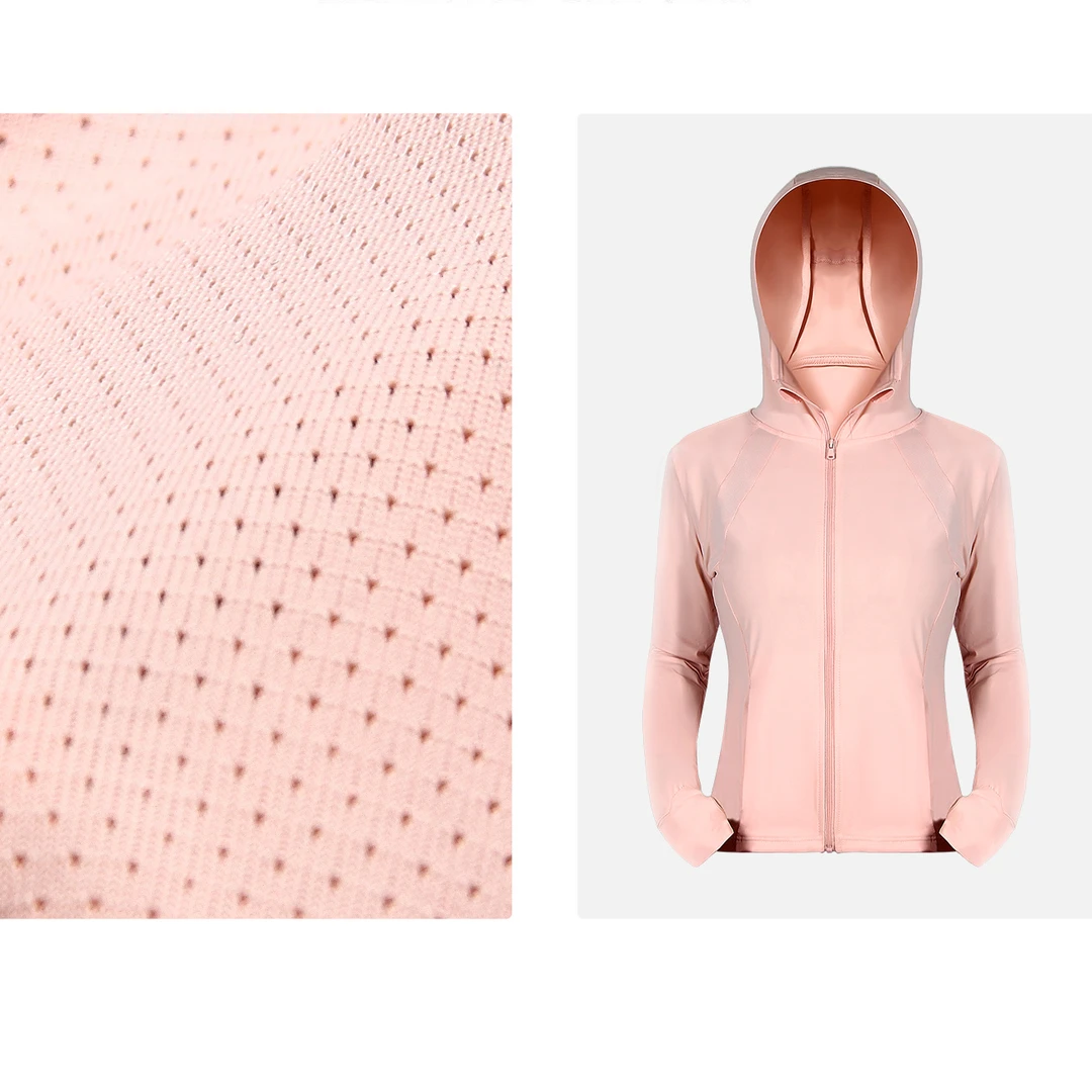 专属链接232#四色运动防晒衣修身款薄款透气防紫外线透气连帽