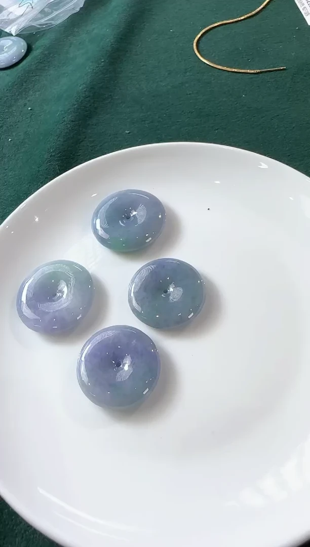 吊坠(不含链)未镶嵌翡翠翡翠平安扣吊坠多样性发一