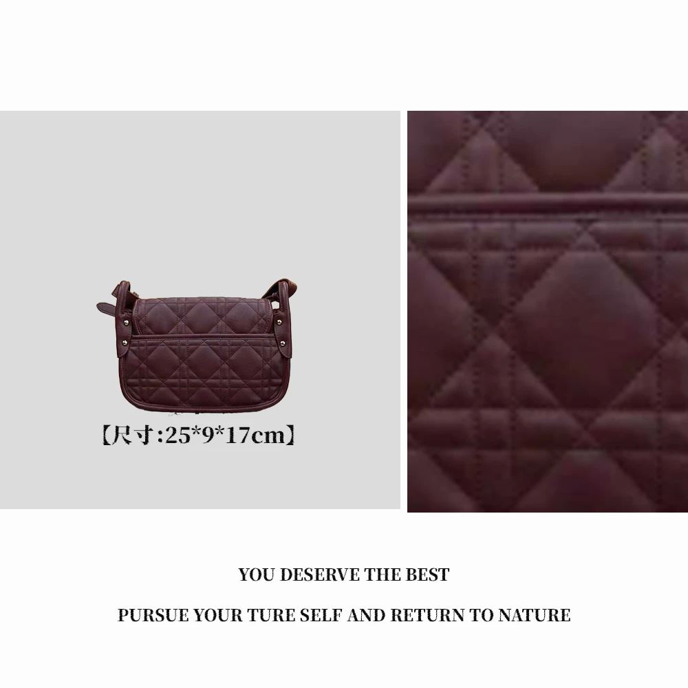 【特特甄选】BF-66560-帝国红小众经典轻奢时尚牛皮女包百搭通勤