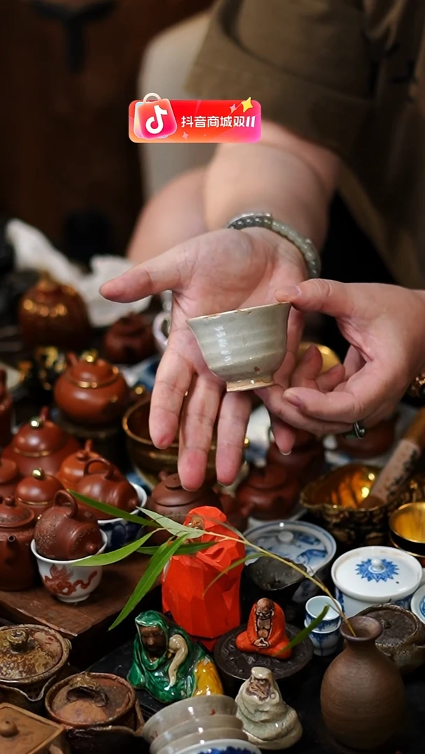闪购87 萩烧茶杯功夫茶道具