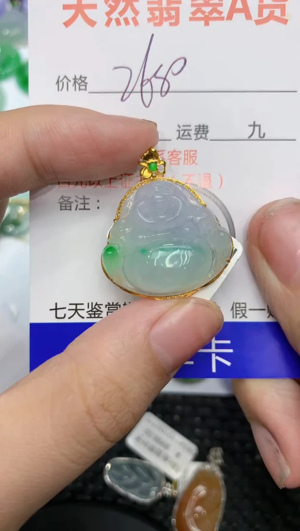 【闪购商品】翡翠颈饰18K金镶嵌111111111111
