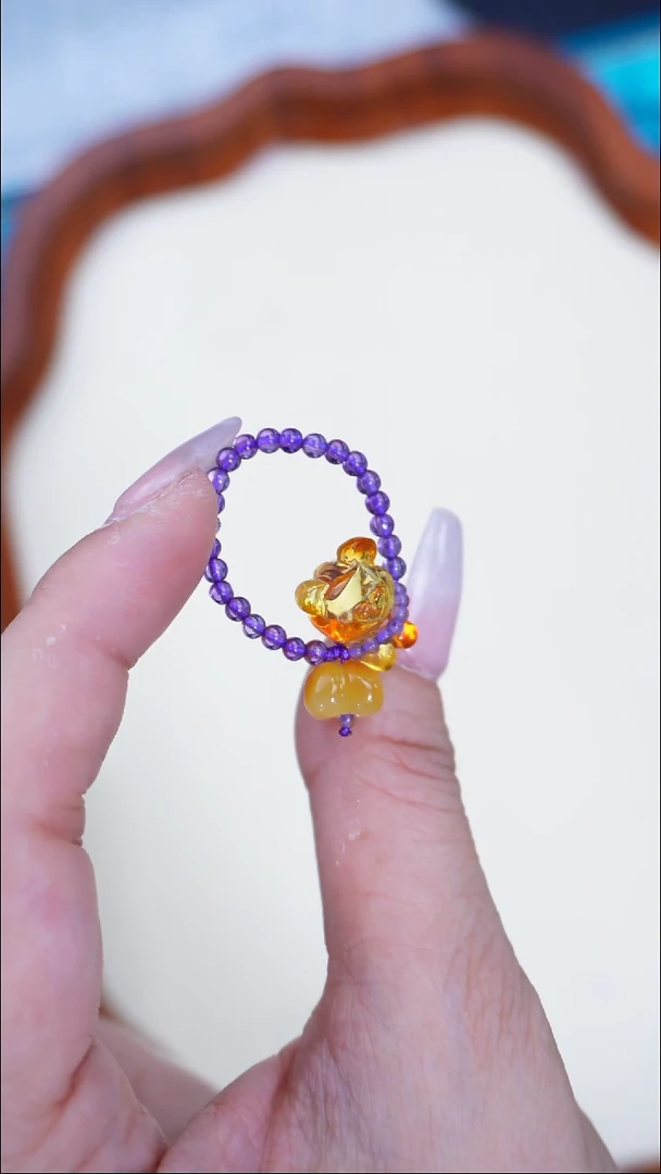 未镶嵌琥珀戒指【多样性发一】