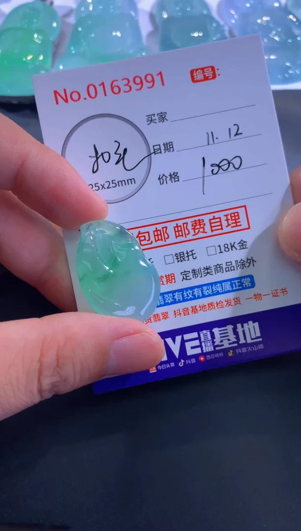 颈饰未镶嵌翡翠N****g！