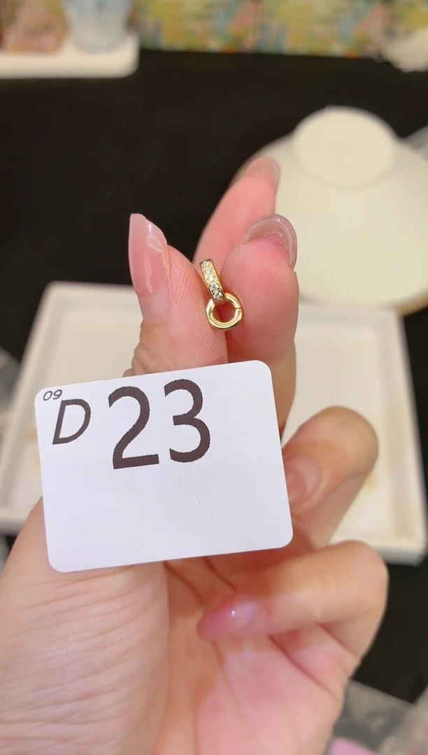 无925银万能扣金色发一个D23