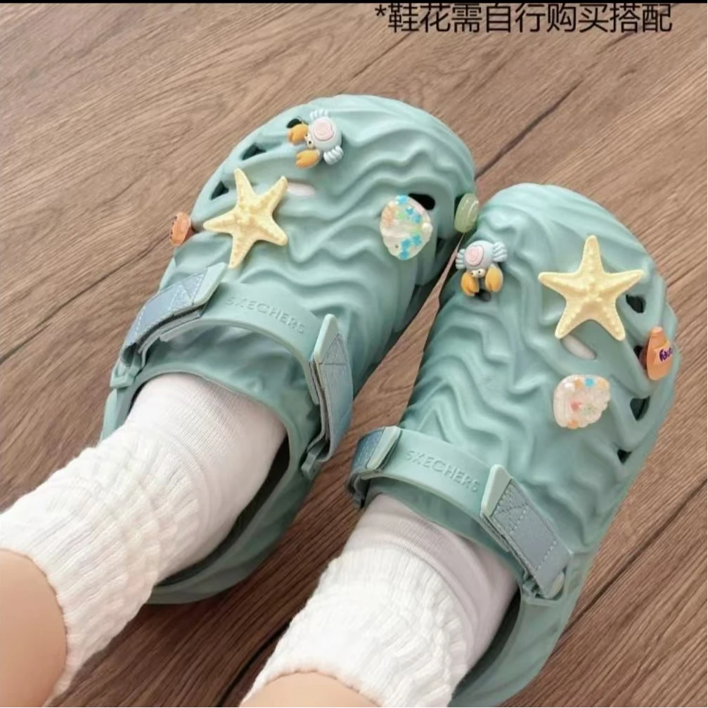 【冰沙泡泡鞋】斯凯奇2025女夏季洞洞鞋时尚斯凯奇111653