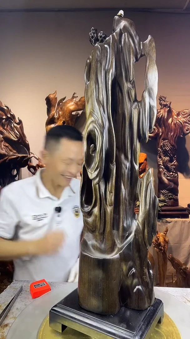金丝楠嘉****店小叶桢楠随行摆件34