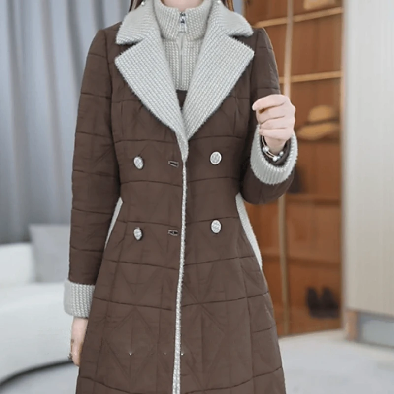 B994【风衣外套+连衣裙】2025冬季新款时尚加厚保暖高级感套装裙