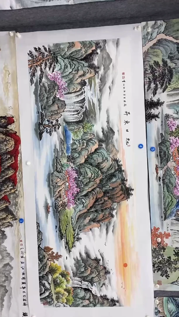 国画委**全沈泳江 手绘 小六尺180*70cm