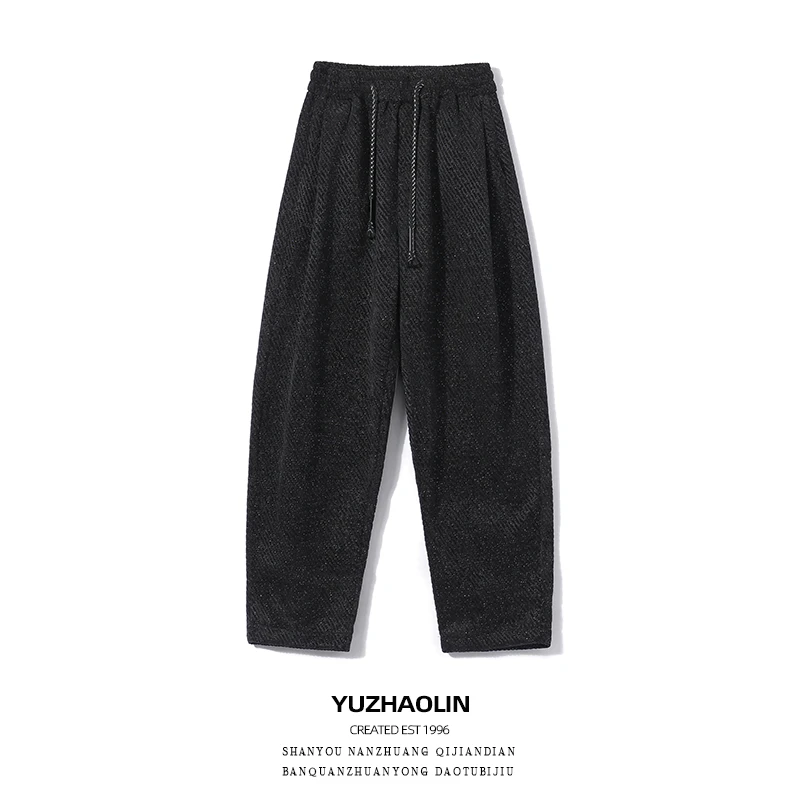 小众设计满天星卫裤肌理感时尚宽松舒适显瘦百搭酷帅直筒休闲长裤
