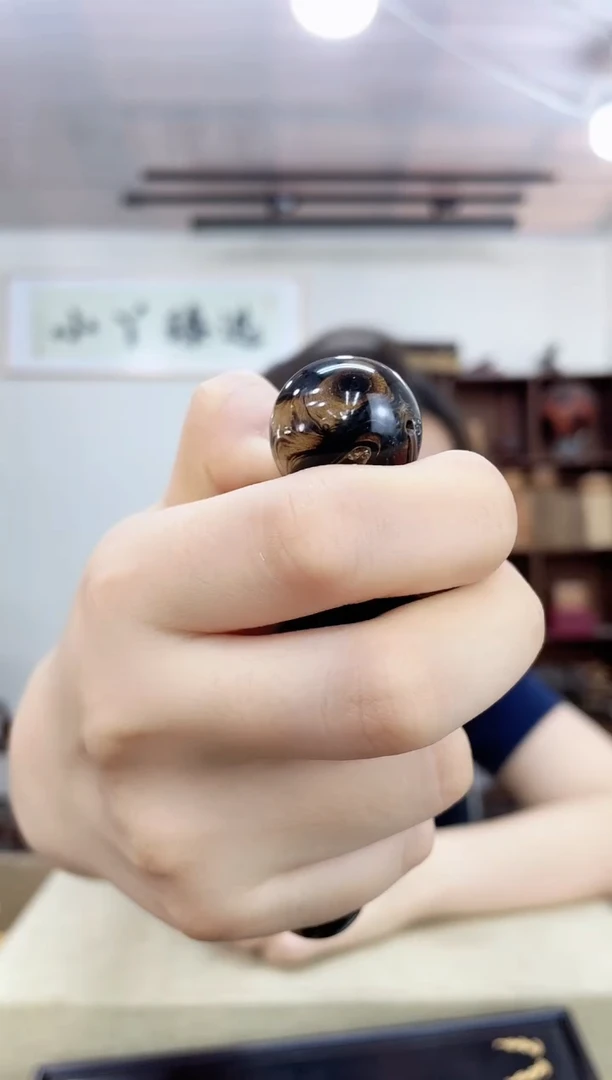 乌木类端景台357六六木2.2单颗珠子木木
