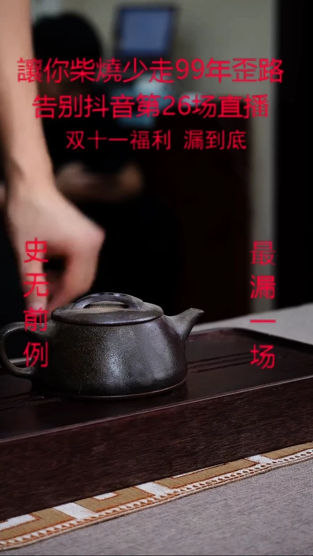 茶壶紫砂宜兴紫砂柴烧