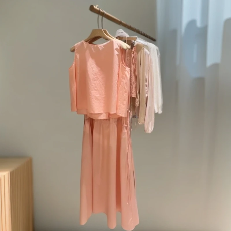 (NO退NO换P-326)时尚套装女士夏季百搭气质雪纺衫简约