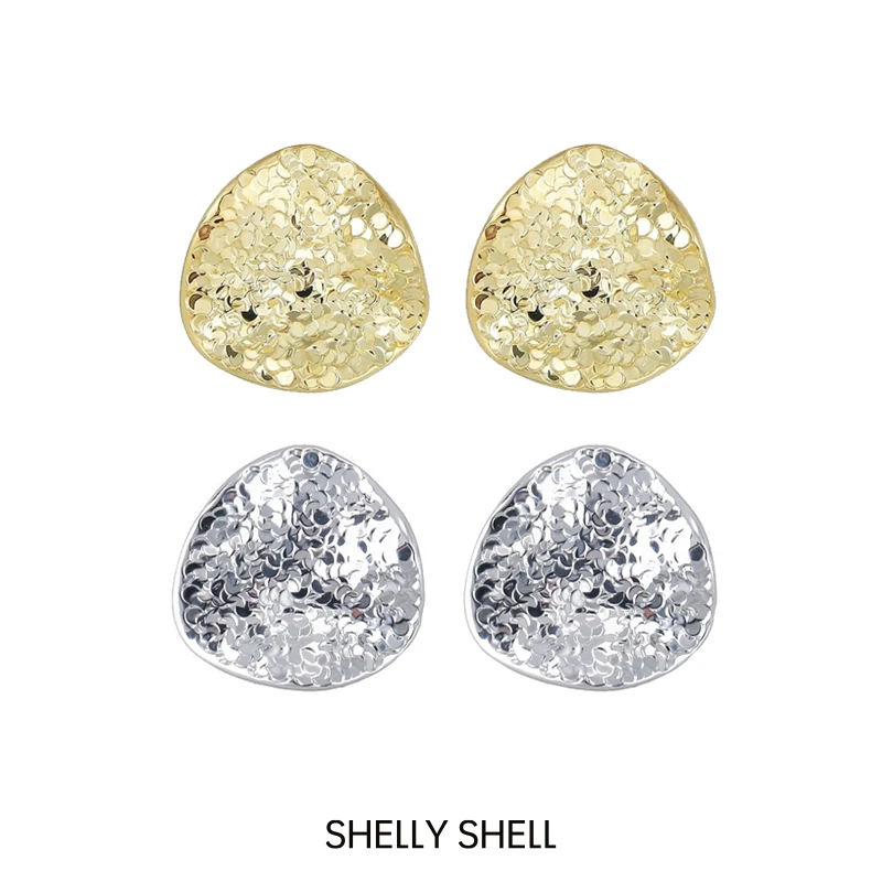 Shelly Shell 铜合金耳饰 银辰耳钉 小众气质轻奢时尚