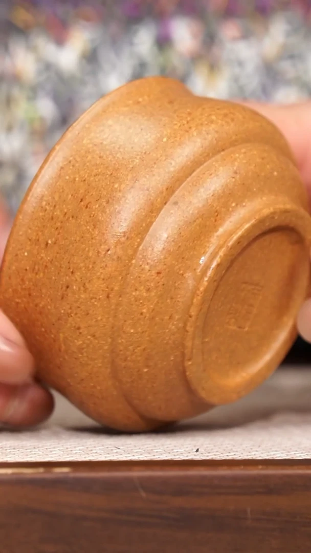 【闪购商品】紫砂茶壶黄降坡水波纹小杯