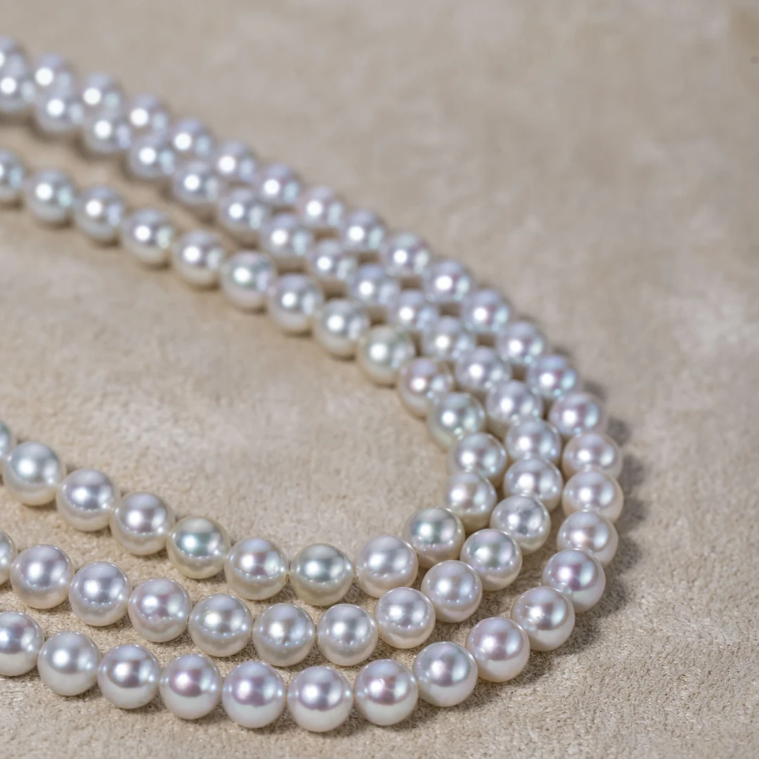 AKOYA【特供】海水珍珠真多麻满珠串SP项链S925银5-5.5强光百搭