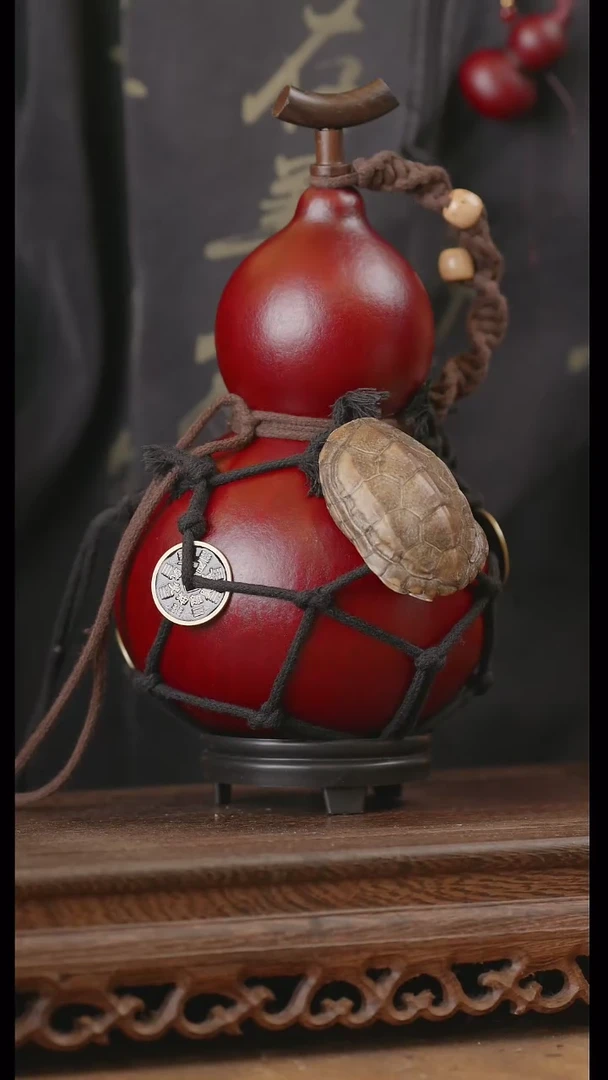 【闪购商品】51号精品天然大漆工艺防渗内胆酒葫芦~*