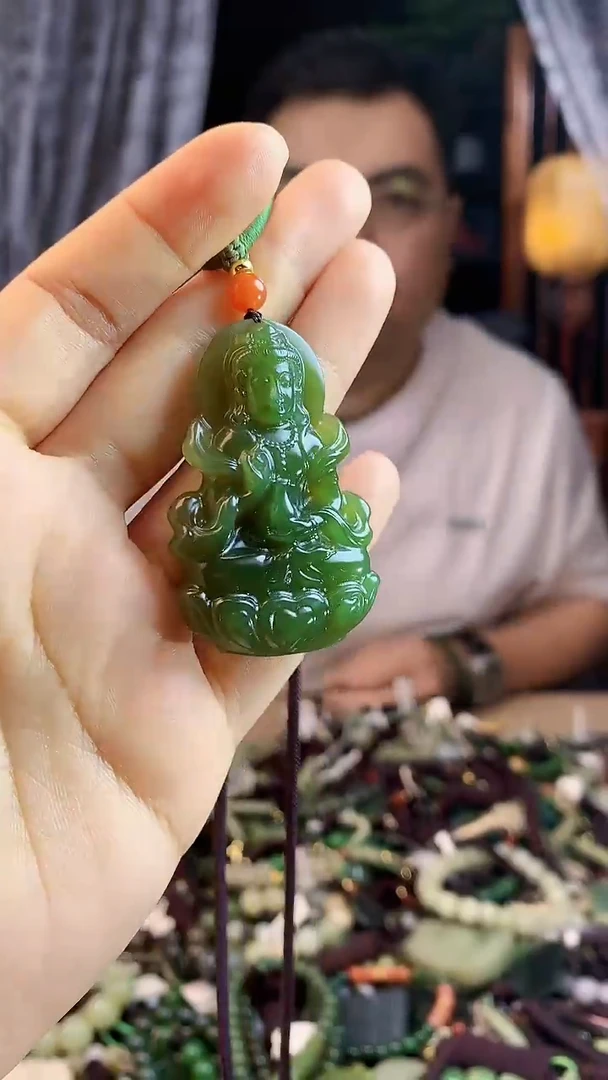 和田玉未镶嵌挂件1