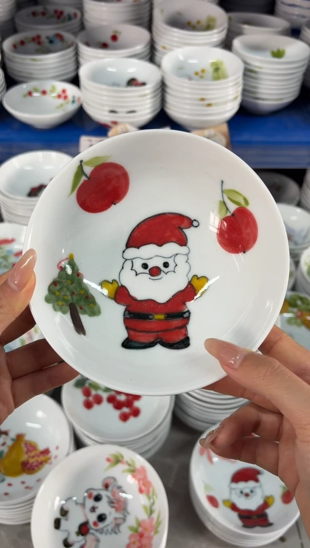 瓷片景德镇高温陶瓷食品级手绘釉中彩-小胖碗