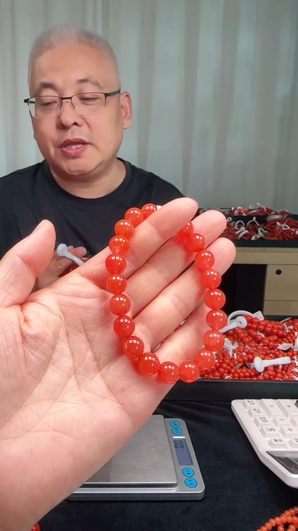 未镶嵌多样性发一件南红玛瑙9mm保山圆珠单圈