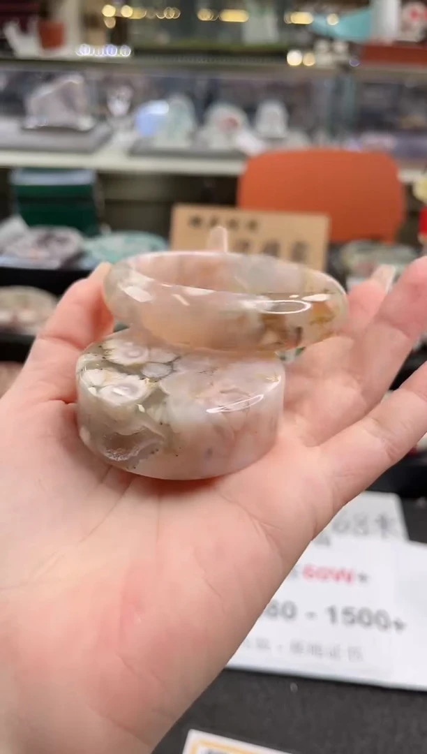 未镶嵌手镯石英质玉54圈口（赠品镯心）314403