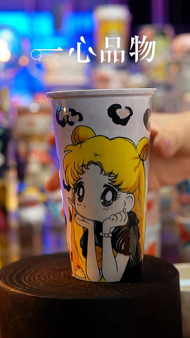 杯子瓷S120景德镇手工手绘杯子摆件