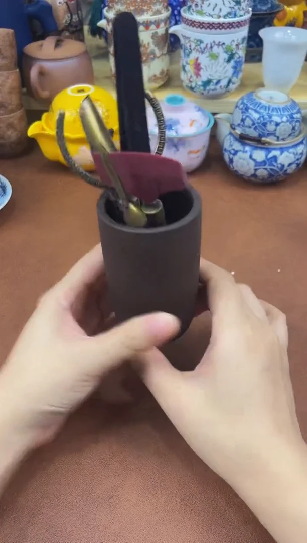陶瓷茶具摆件旅行套组