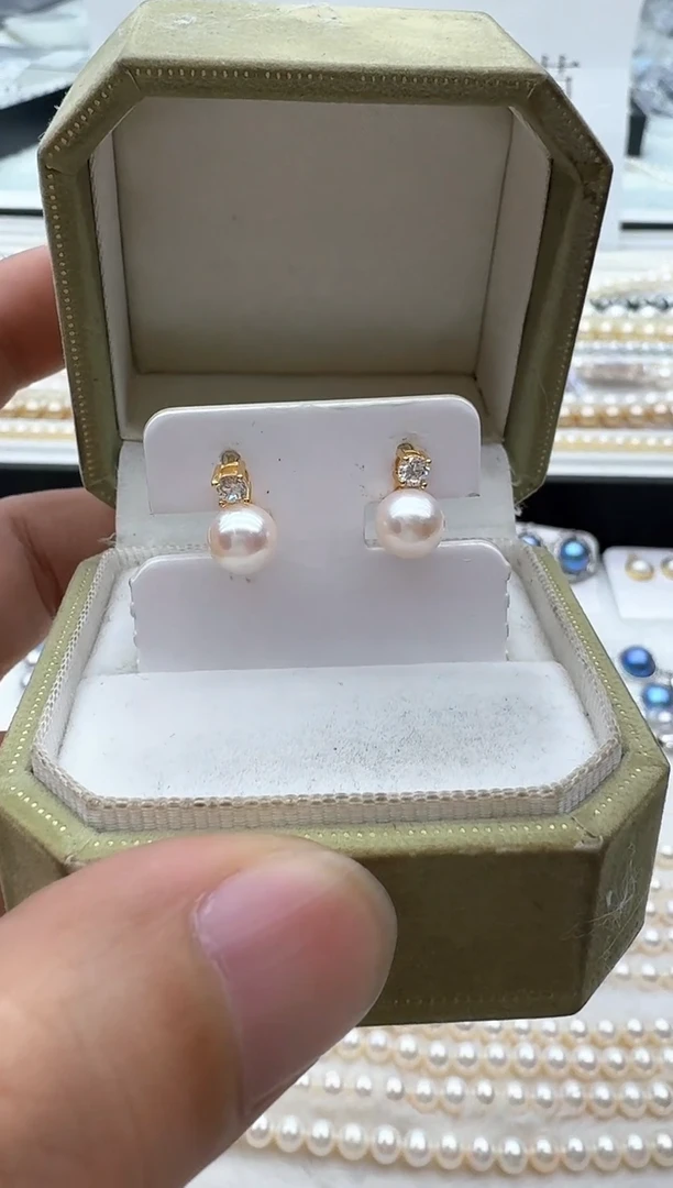 【闪购商品】海水珍珠耳饰未镶嵌清货