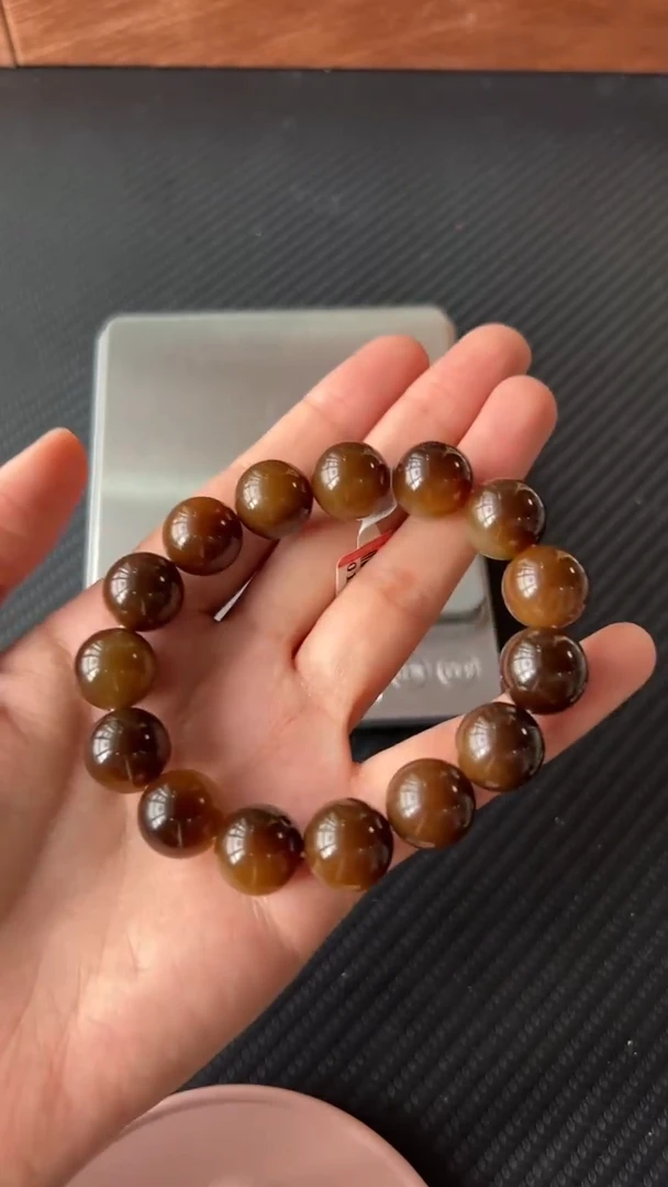 【闪购商品】和田玉手串未镶嵌若羌微色差卡14