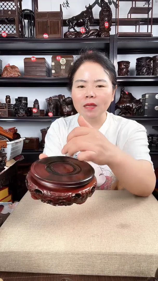木旋转12公分老李红木工艺品