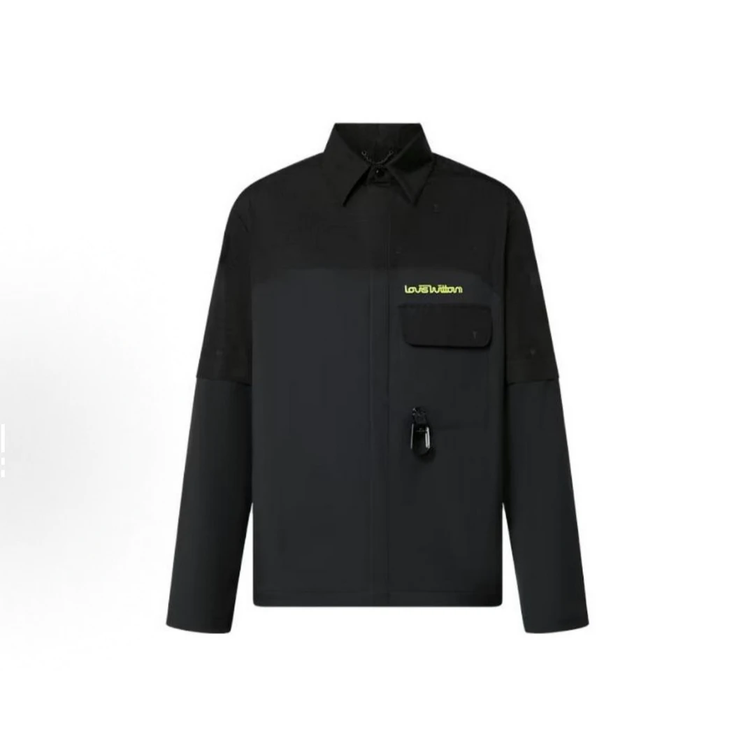 未使用 LouisVuitton/路易威登 暗纹老花工装衬衫/18778/48码