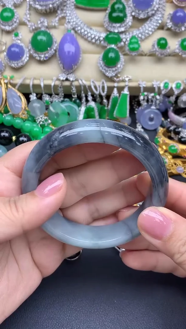 翡翠手镯未镶嵌348-春日珠宝