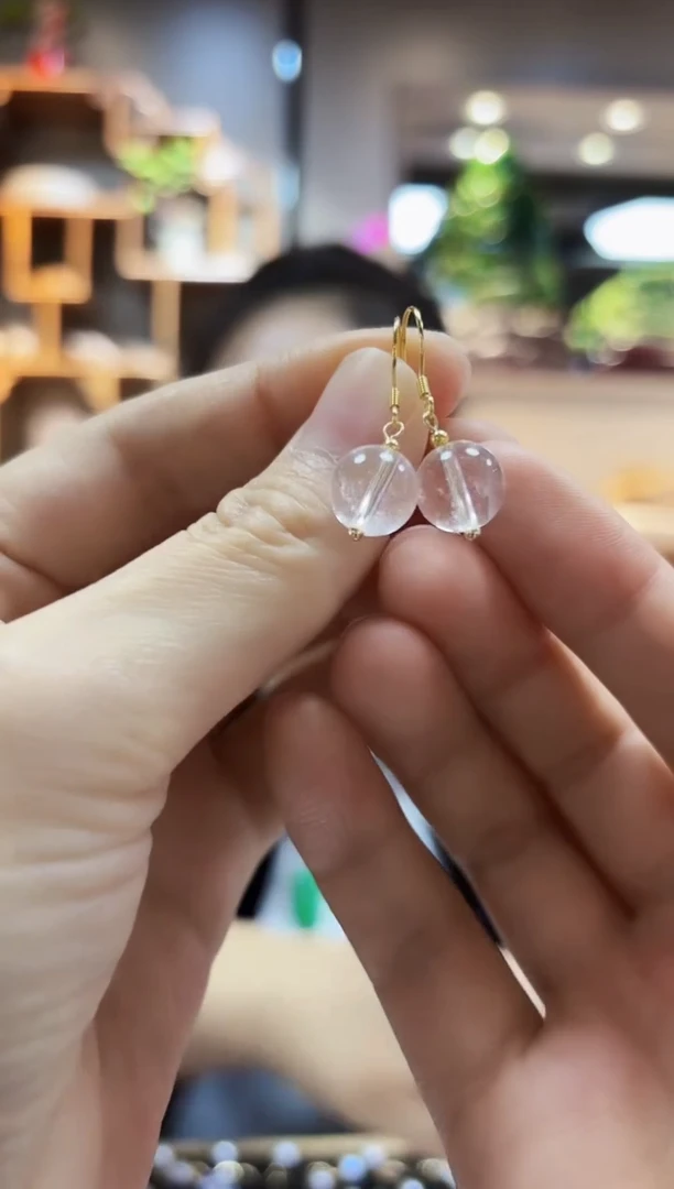【闪购商品】水晶耳饰银S925镶嵌耳饰